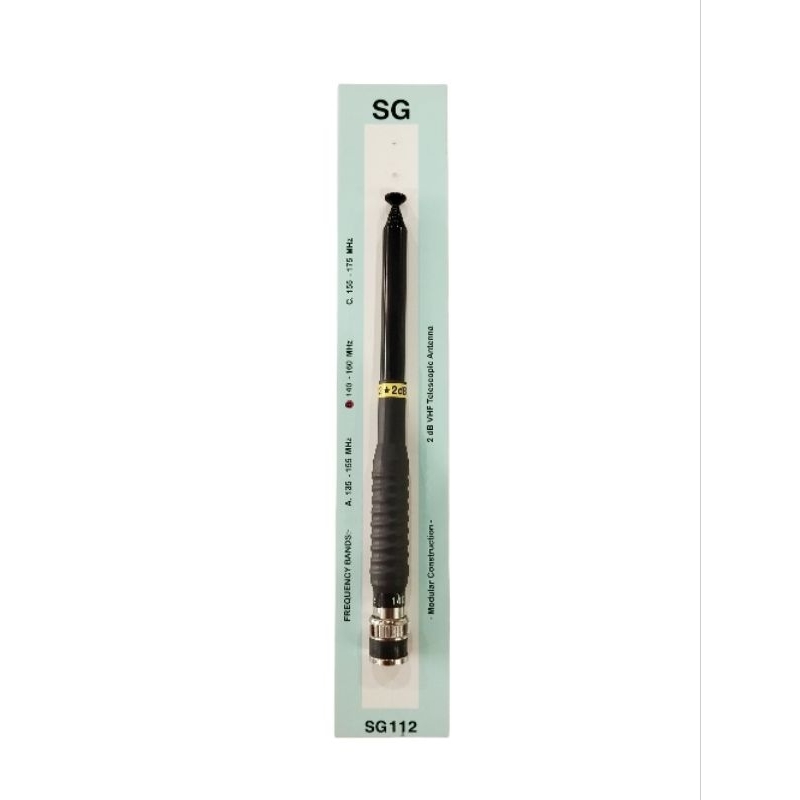 เสาสไลด์ 9 ท่อน SG112 2dB Telescopic Antenna ขั้ว BNC