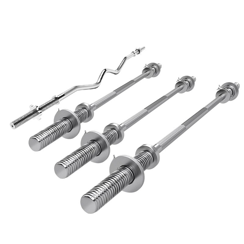 LANCAMP บาร์เบล Barbell คานบาร์เบล แบบหยักและแบบตรง ชุบโครเมี่ยม กันสนิม