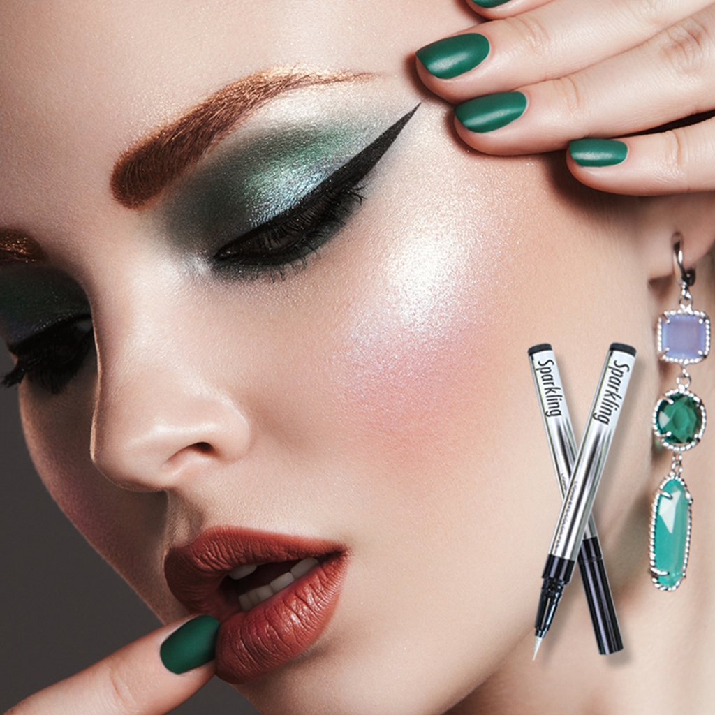 [Music Flower] Sparkling อายไลเนอร์ หลากสีเนื้อแมตต์ ไม่เลอะง่าย กันน้ำ แห้งเร็ว ติดทน24ชม. - รูปที่ 3