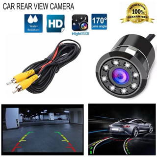 กล้องถอยหลังกันน้ำรถยนต์รุ่นใหม่ใช้ได้ทั่วไปดูกว้าง8ไฟ LED ก…