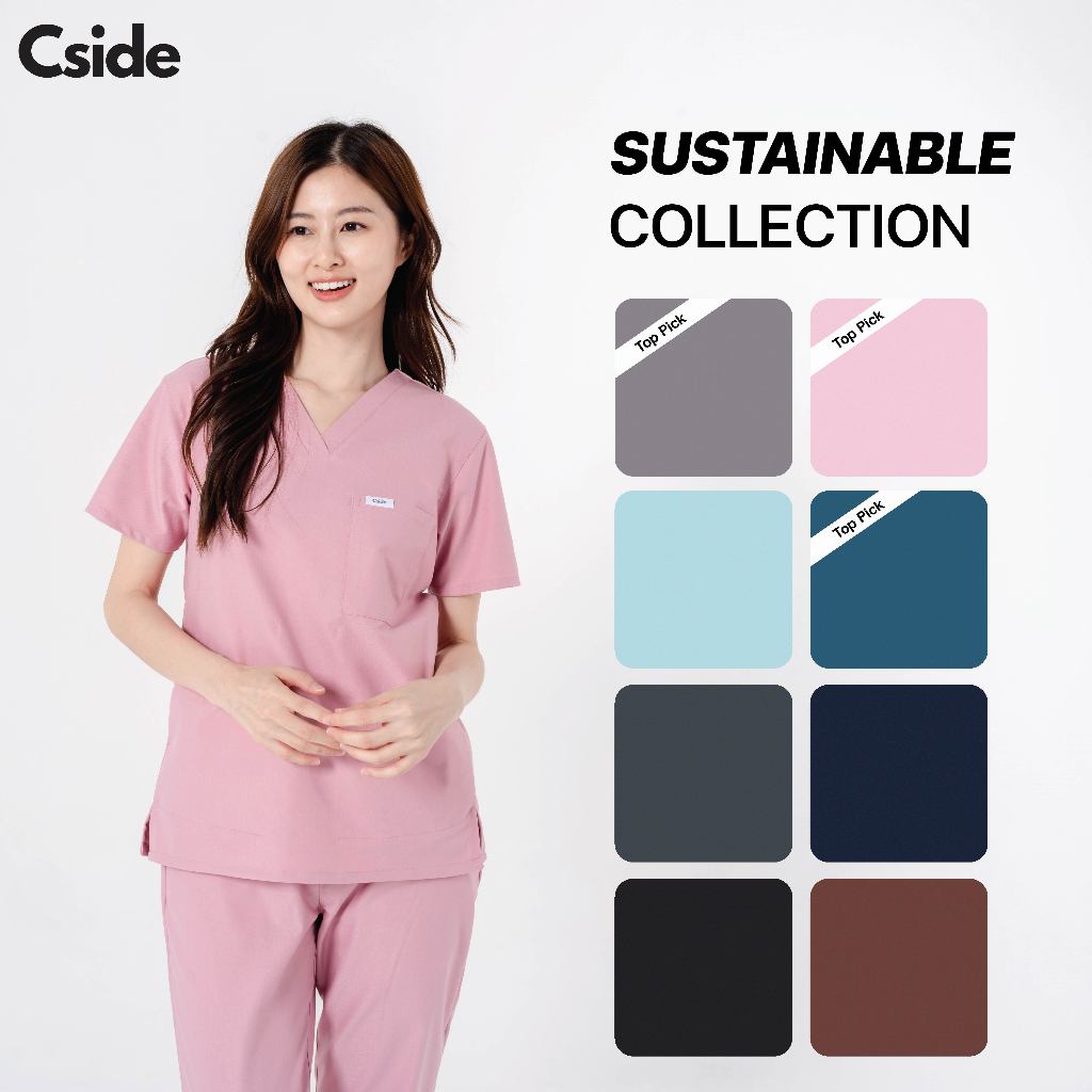 Cside Scrub - Sustainable Collection - (ชุดสครับ ชุดสครับหญิง ชุดสครับหมอ)