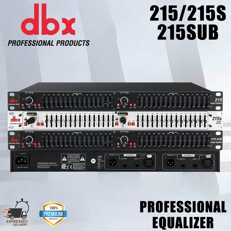 DBX 215/215SUB/215S/231/231SUB/2231 Dual Channel 15-Band Equalizer อีควอไลเซอร์ โปรเซสเซอร์เสียงที่ด