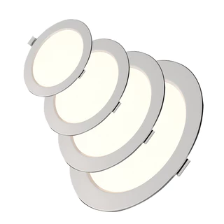 Panel Light TSM โคมไฟดาวน์ไลท์ โคมฝังฝ้า LED ฝังฝ้า โคมติดเพดาน 18W12W9W6W3W ดาวไลท์ แบบบาง กลม