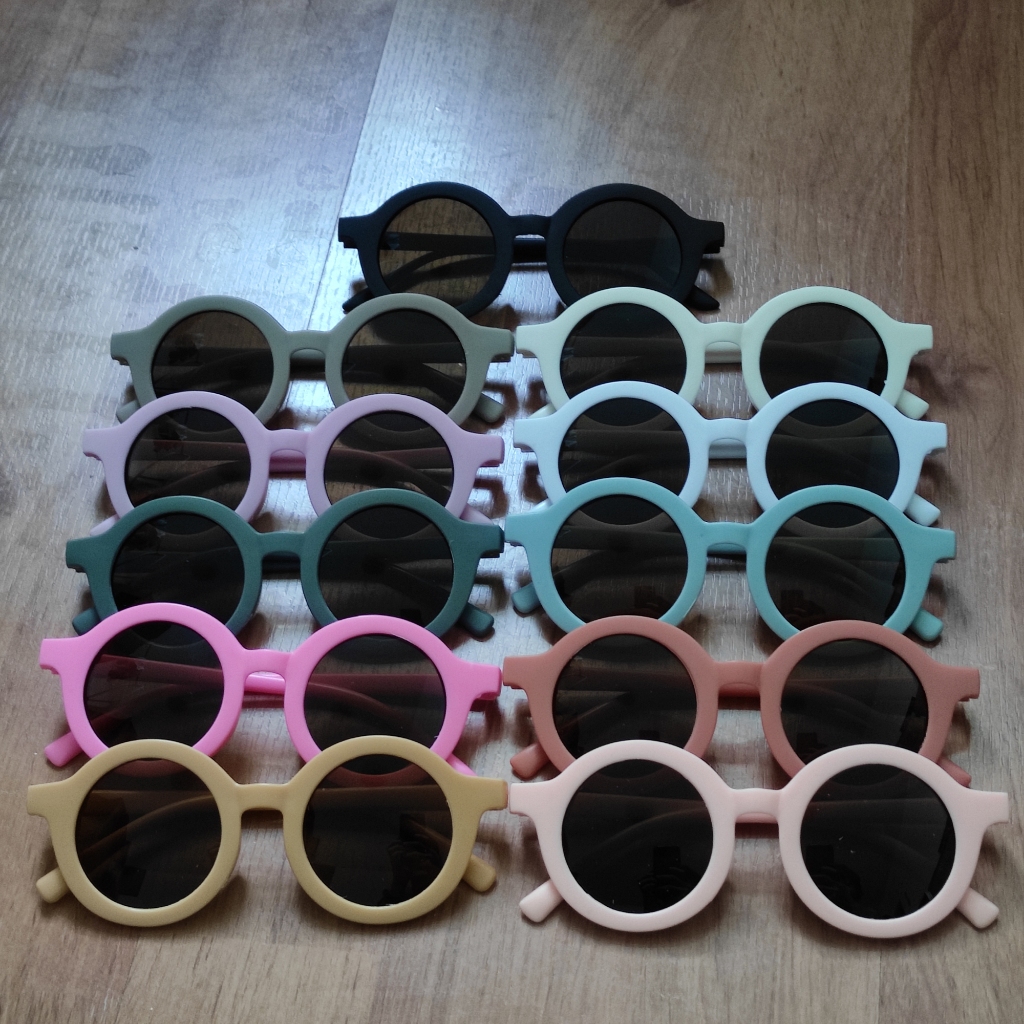 แว่นตากันแดด สไตล์น่ารัก ป้องกันรังสียูวี กรอบเพรียวบาง เหมาะสำหรับเด็กชายและเด็กหญิง