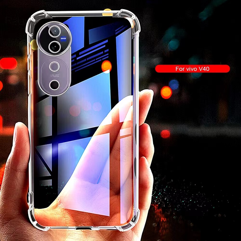 V40Proตรงรุ่น(พร้อมส่งในไทย)เคสTPUใสกันกระแทกแบบคลุมกล้องVivo V40 5G/Vivo V40 Pro 5G