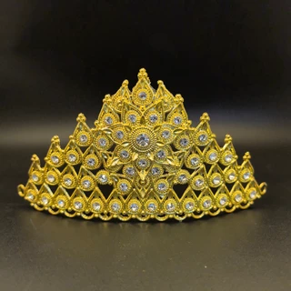 Vintage jewelry กะบังหน้าเครื่องประดับผม มงกุฎชุดไทยเพชร มงกุฎ