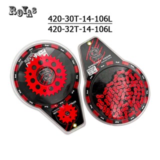 ชุด โซ่สเตอร์ (ชุดโซ่+สเตอร์ ) โซ่สี 420  Ronin สำหรับ เวฟ12…