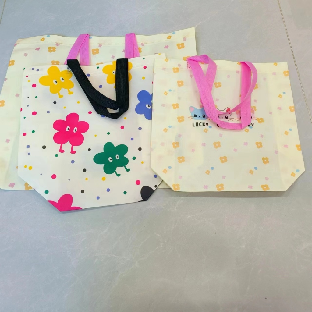 bag กระเป๋าผ้า สปันบอนด์ ถุงช๊อปปิ้ง ถุงใส่ของอเนกประสงค์ ขนาดใหญ่พิเศษ ราคาถูก