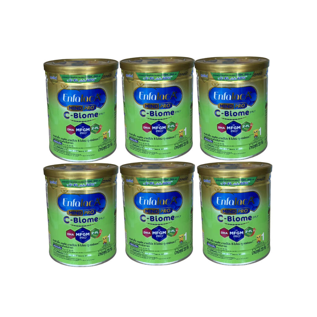 (320 กรัม x 6 กระป๋อง) ENFALAC A+ 1 C-BIOME นมผง เอนฟาแล็ค เอพลัส ซี-ไบโอม สูตร1