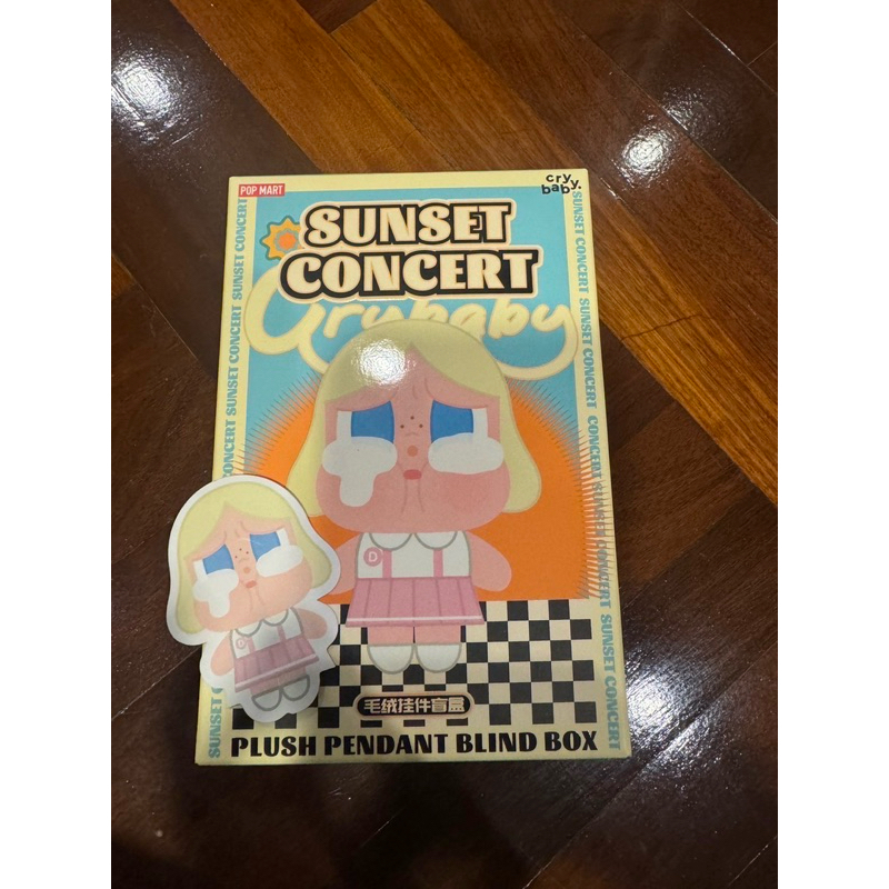 crybaby sunset concert เช็คการ์ด ไม่แกะตัว crybaby sunset tour pink white crybaby popmart