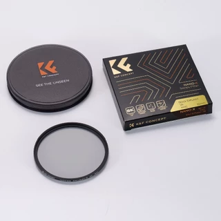 K&F CONCEPT NANO-X Series 1/8 สีดำกรองแสงแก้วใสพิเศษกันน้ำป้องกันแสงสะท้อนฟิล์มสีเขียว