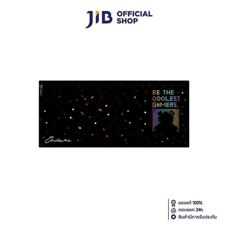 MOUSE PAD (เมาส์แพด) ONIKUMA BE THE COOLEST GAMER (BLACK) (MP008)