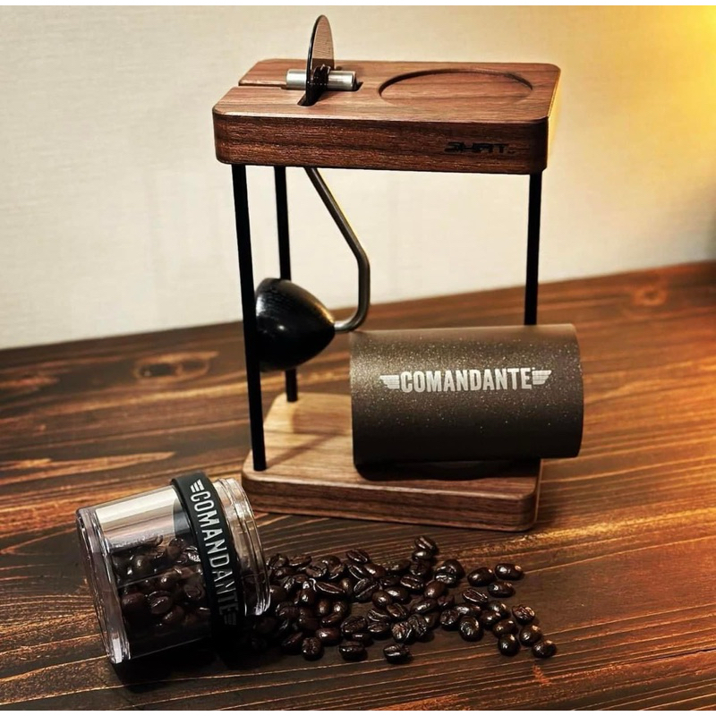 ❗️พร้อมส่ง❗️🇯🇵JHAT Coffee grinder stand for Comandante C40,C60 "Teak"🇯🇵