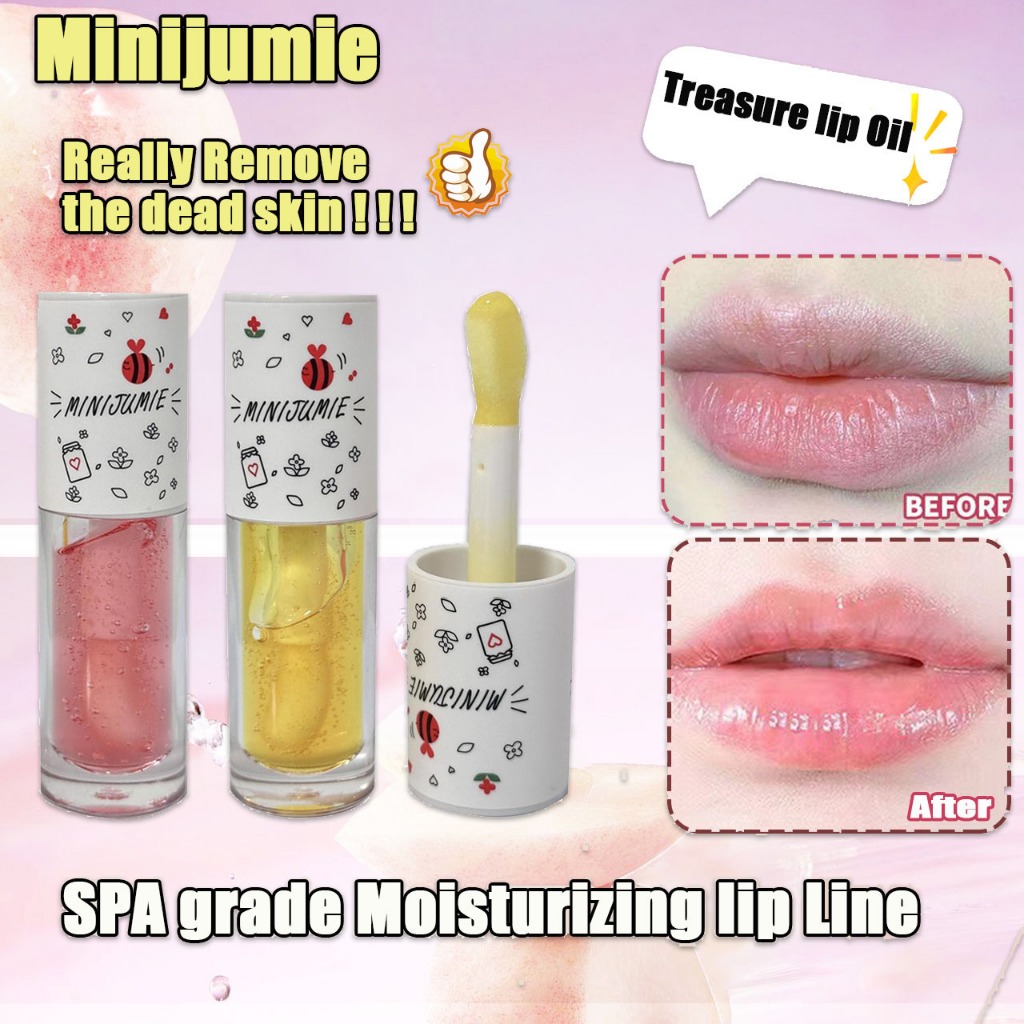 Minijumie ลิปออยล์ ให้ความชุ่มชื้น ดูแลริมฝีปาก กันน้ำ ติดทนนาน ลิปกลอส ให้ความชุ่มชื้น （2.8g)