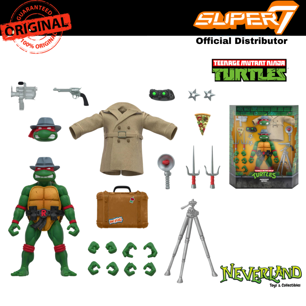 Super7 TMNT Undercover Raphael Ultimates! Disguise Exclusive Figure