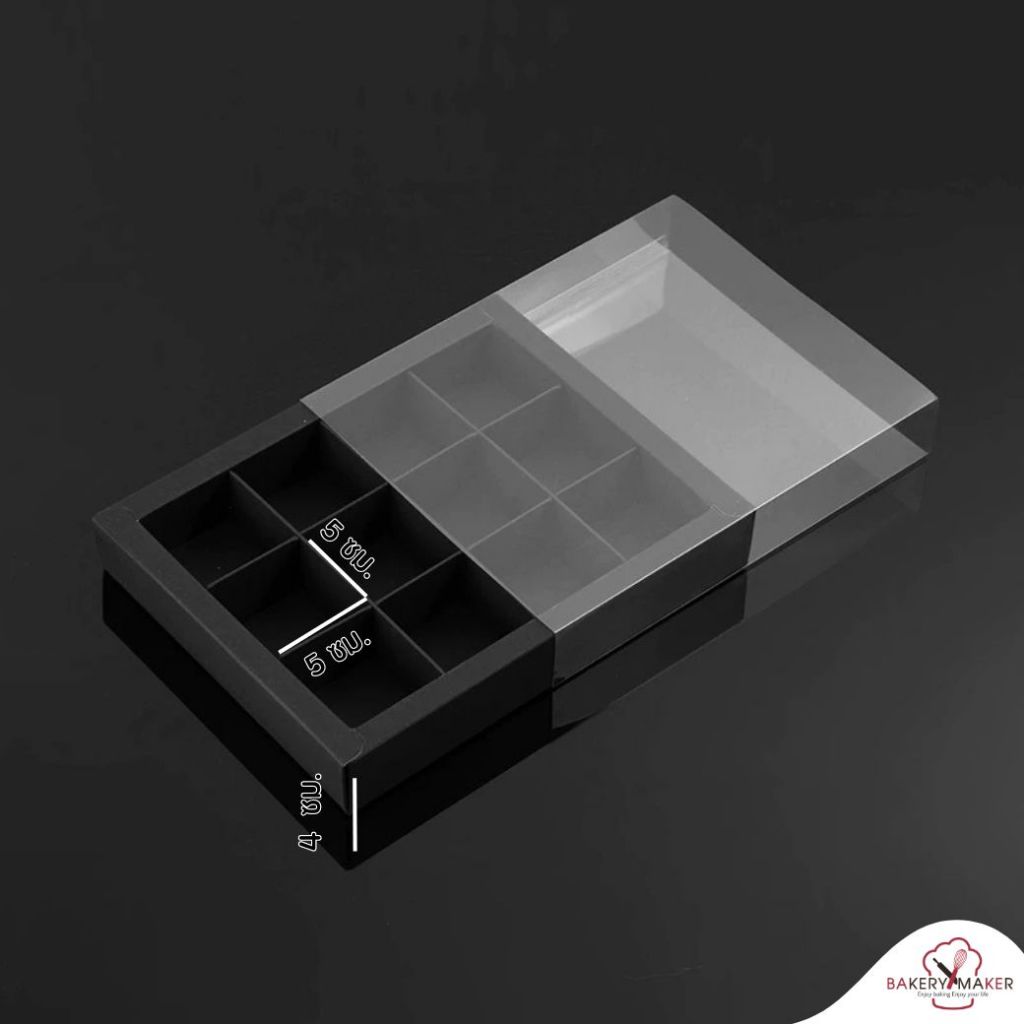 กล่องมาการอง 12 ช่อง ฝาเลื่อนใส 1ใบ 3 สี / Macaron box Valentine box กล่องช็อคโกแล็ต ฝาเลื่อน - รูปที่ 5