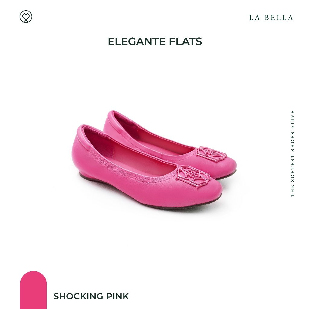LA BELLA รุ่น ELEGANTE FLATS - SHOCKING PINK