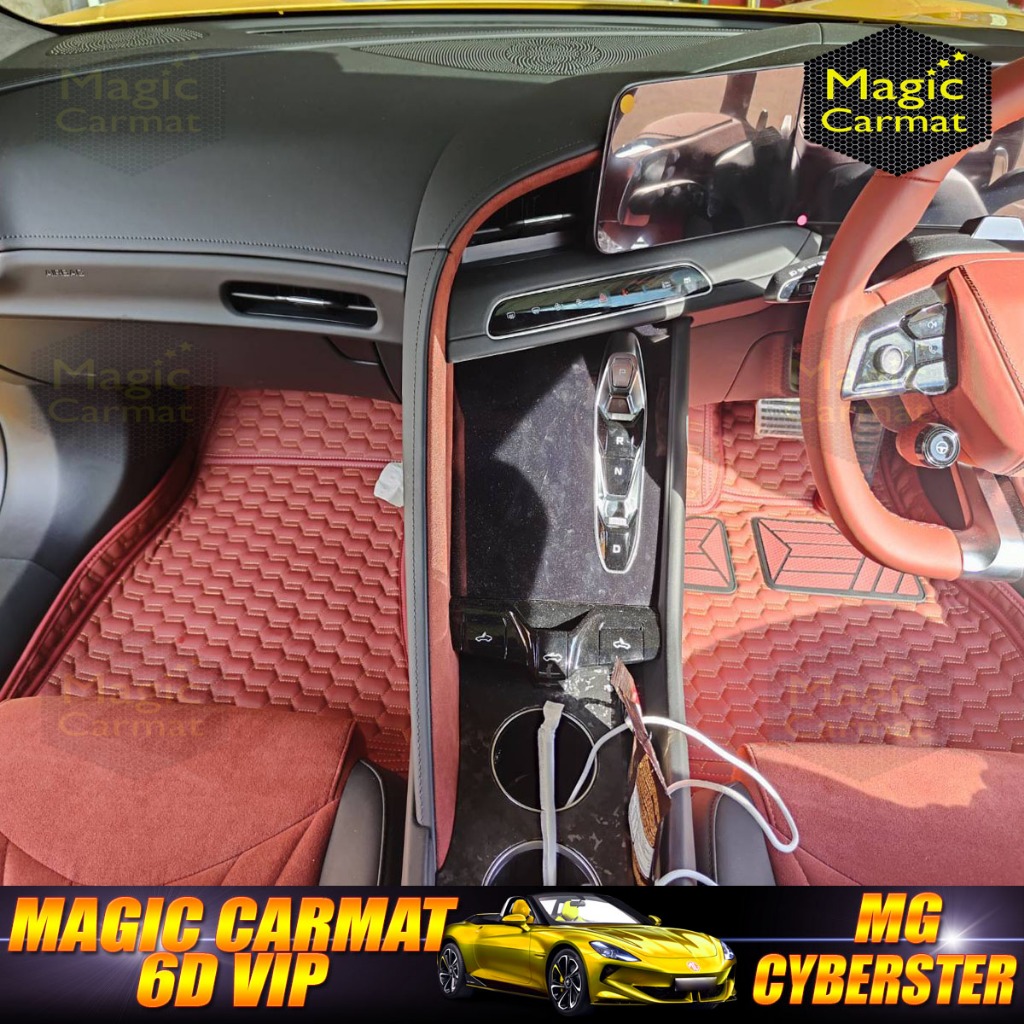 MG Cyberster E-Roadster 2023-รุ่นปัจจุบัน พรมรถยนต์ MG Cyberster E-Roadster พรม6D VIP High Grade Magic Carmat - รูปที่ 4