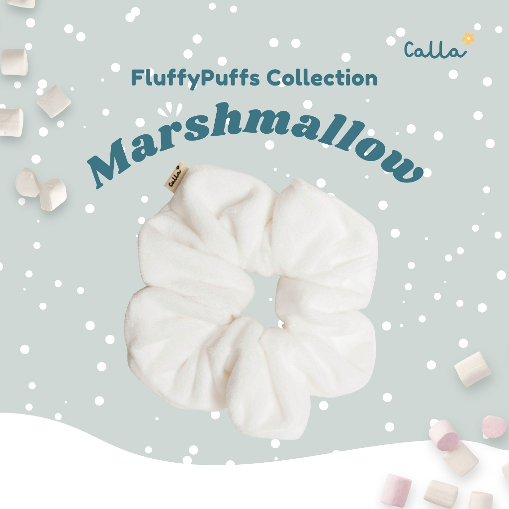 ยางมัดผม Marshmallow - FluffyPuffs Collection ( size large ) - Calla ✿