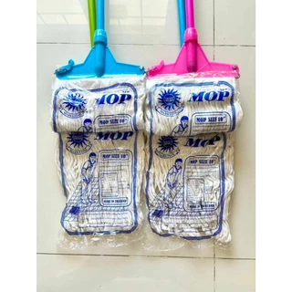 ม็อบถูพื้นซับน้ำดี ผ้า 200 กรัม หัวคลิปล็อคแน่น ด้ามยาว แข็ํงแรง ทนทาน(NYK) ขนาด 10 นิ้ว
