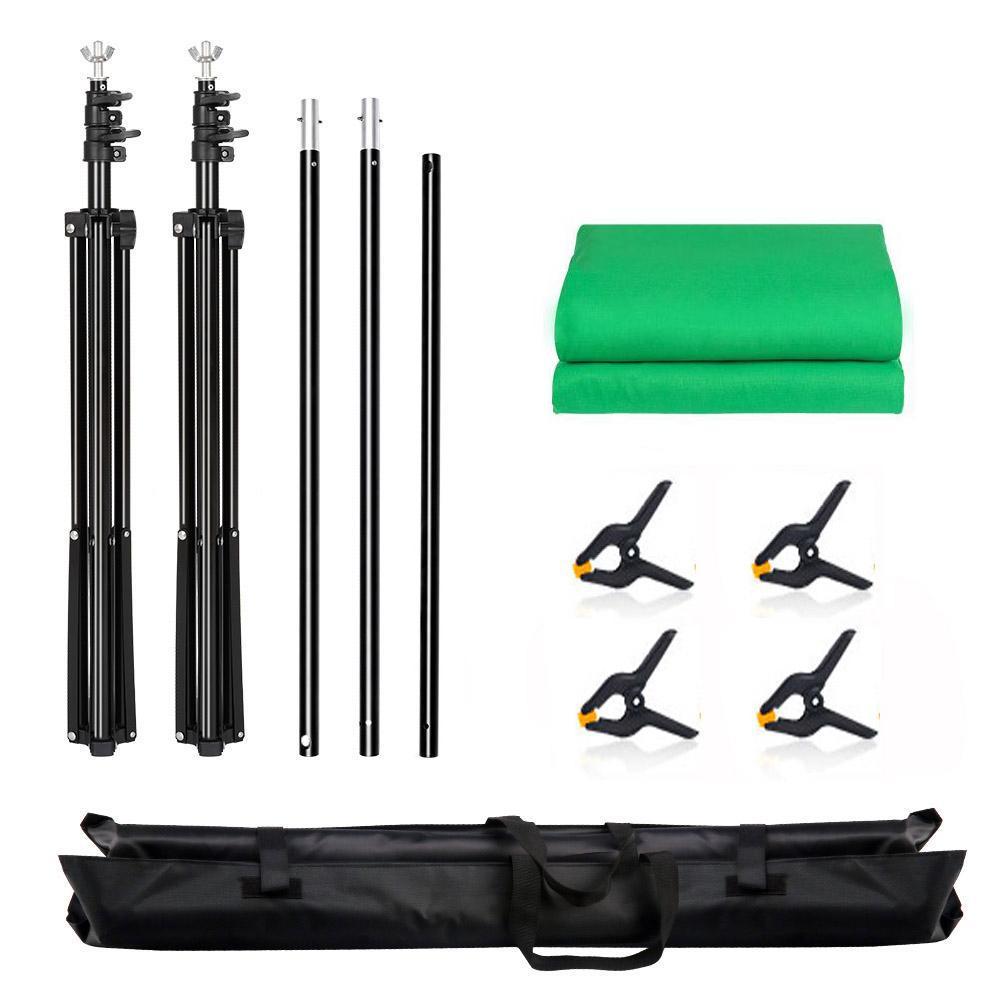 Background Support System Kit With 2X3M Green Screen Backdrop For Photo Studio Chromakey Green Screen Frame ราคา ถูกที่สุด ดีลบีเคเค แกลเลอรีภาพที่ 9