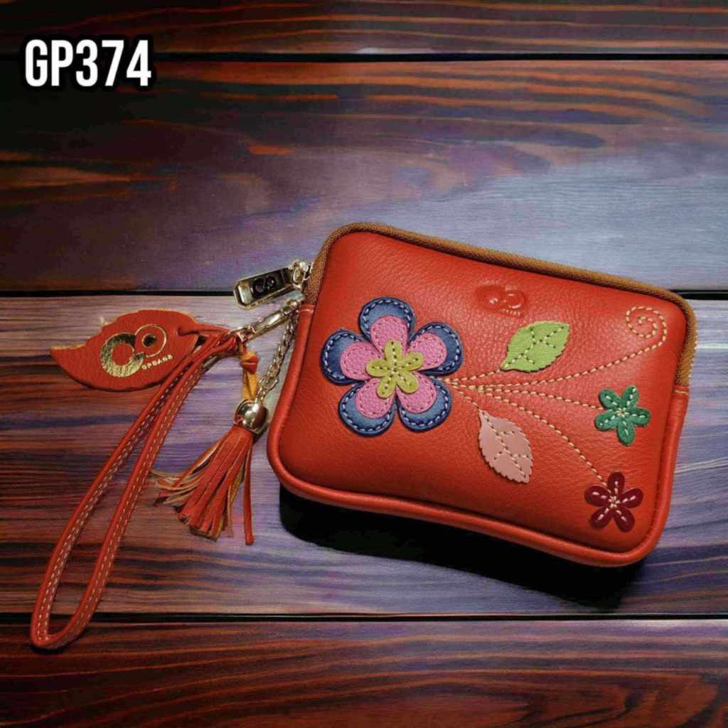 GPBAGS กระเป๋าใส่เหรียญหนังชามัวส์ GP374-05 ใช้งานเอนกประสงค์