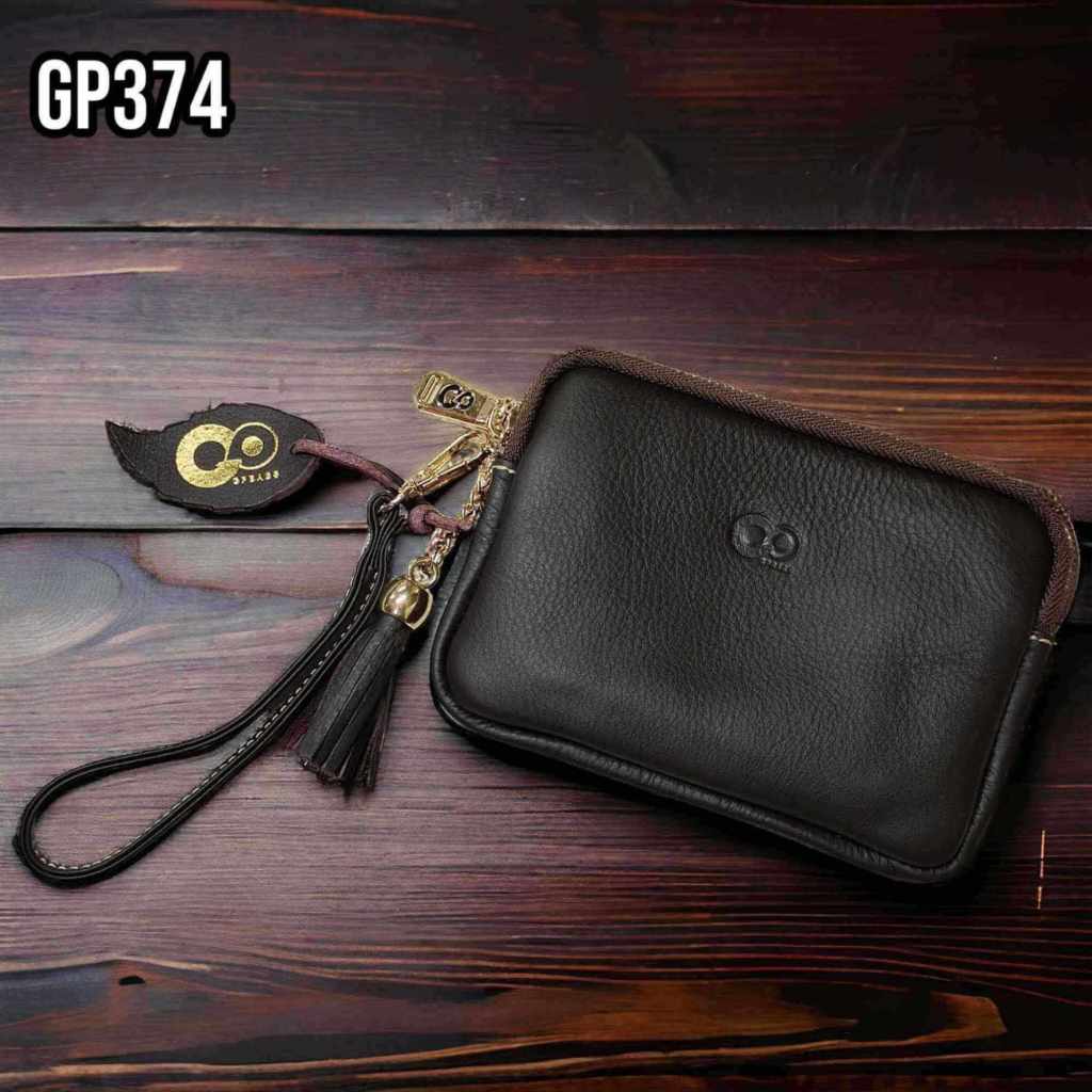 GPBAGS กระเป๋าใส่เหรียญหนังชามัวส์ GP374-05 ใช้งานเอนกประสงค์