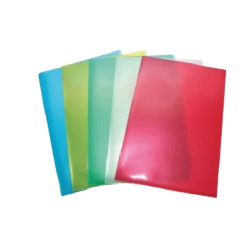 แฟ้มซองพลาสติก ขนาด A4 ผิวเรียบ สำหรับจัดเก็บเอกสาร แพ็ค1โหล - PT-083