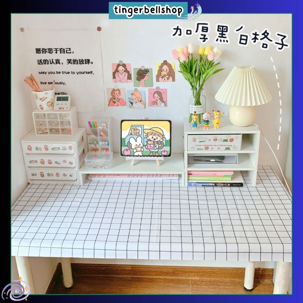 🇹🇭[พร้อมส่ง]ผ้าปูโต๊ะกันน้ำ พลาสติก PEVA ผ้าปูโต๊ะสไตล์มินิมอล ขนาด 90x137ซม. ผ้าพร็อพถ่ายรูป