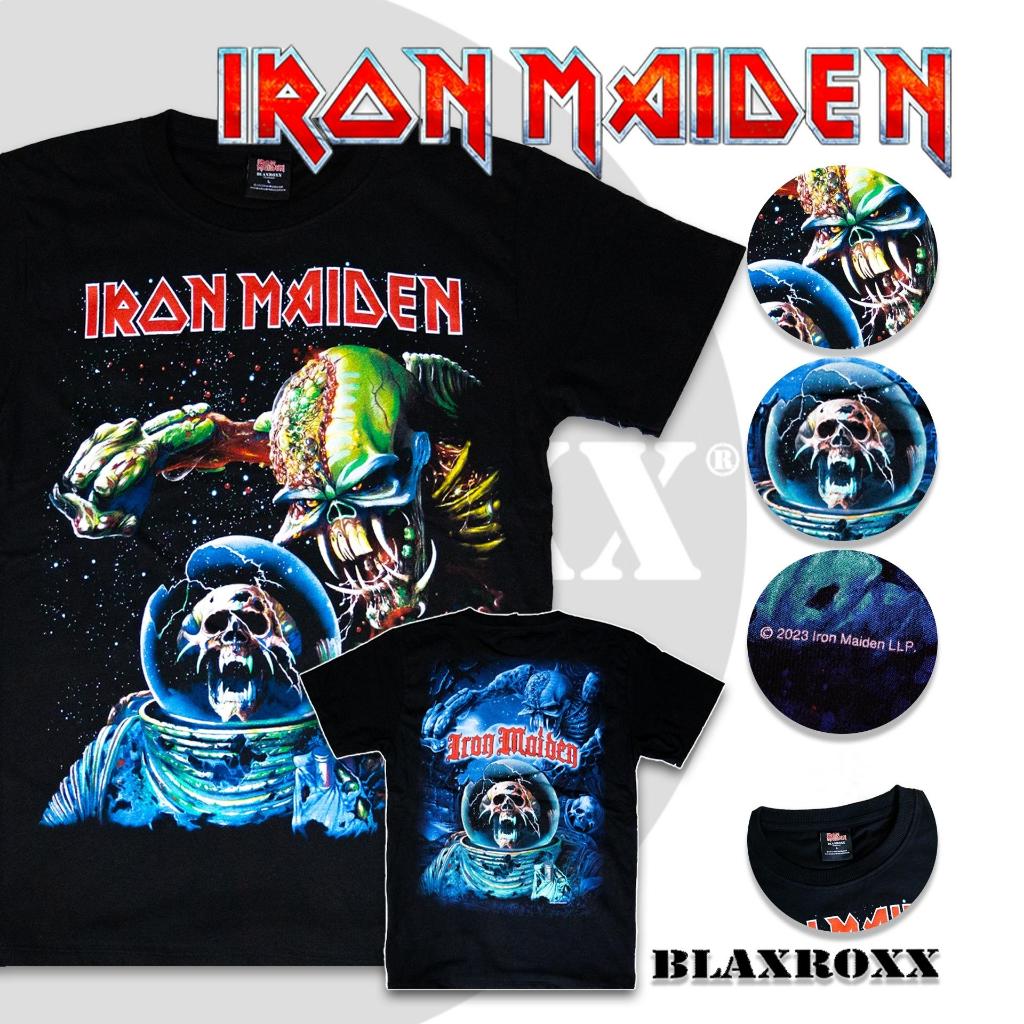 BLAXROXX® | Iron Maiden® | [IRM015] | เสื้อยืดคอกลม แขนสั้น | สกรีนลายคมชัด ไม่หลุดลอก | Cotton100%