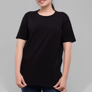 Cotton Quality เสื้อยืดคอกลม สีดำ Cotton 100% No.32 ใส่สบาย ระบายอากาศดีเยี่ยม ราคาสบายกระเป๋า ใส่ได้ทุกโอกาส