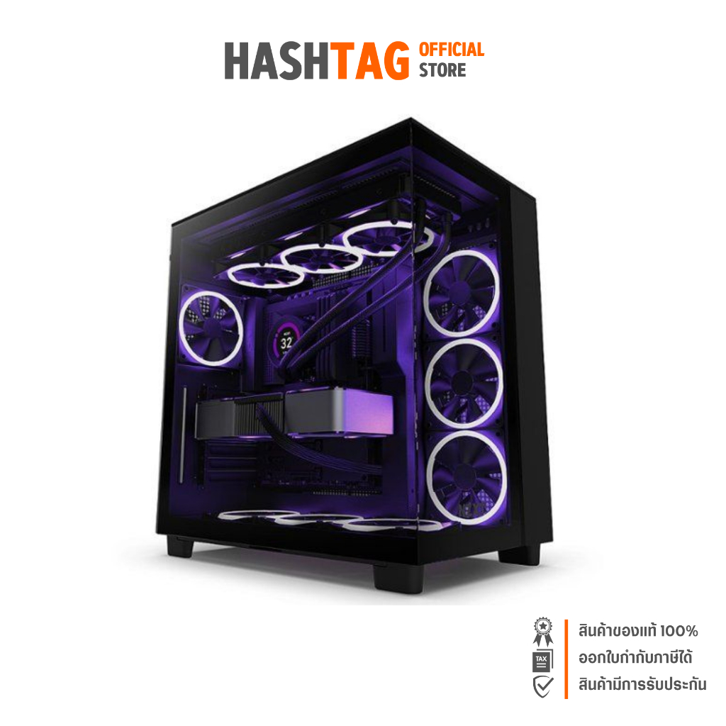 CASE (เคส)  NZXT H9 FLOW BLACK : CM-H91FB-01