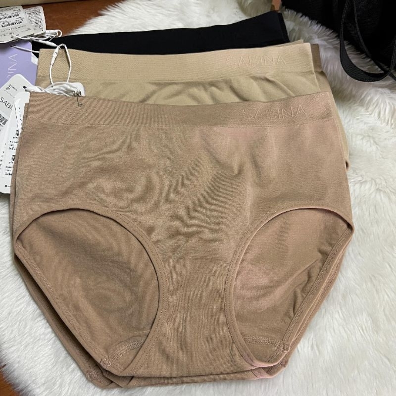 sabina freesize nuz23008 panty กางเกงใน ซาบีน่า แท้ ผ้าทอ ใส่สบาย นิ่ม ปกติ 390บาท เอวกลาง ยืดเยอะ