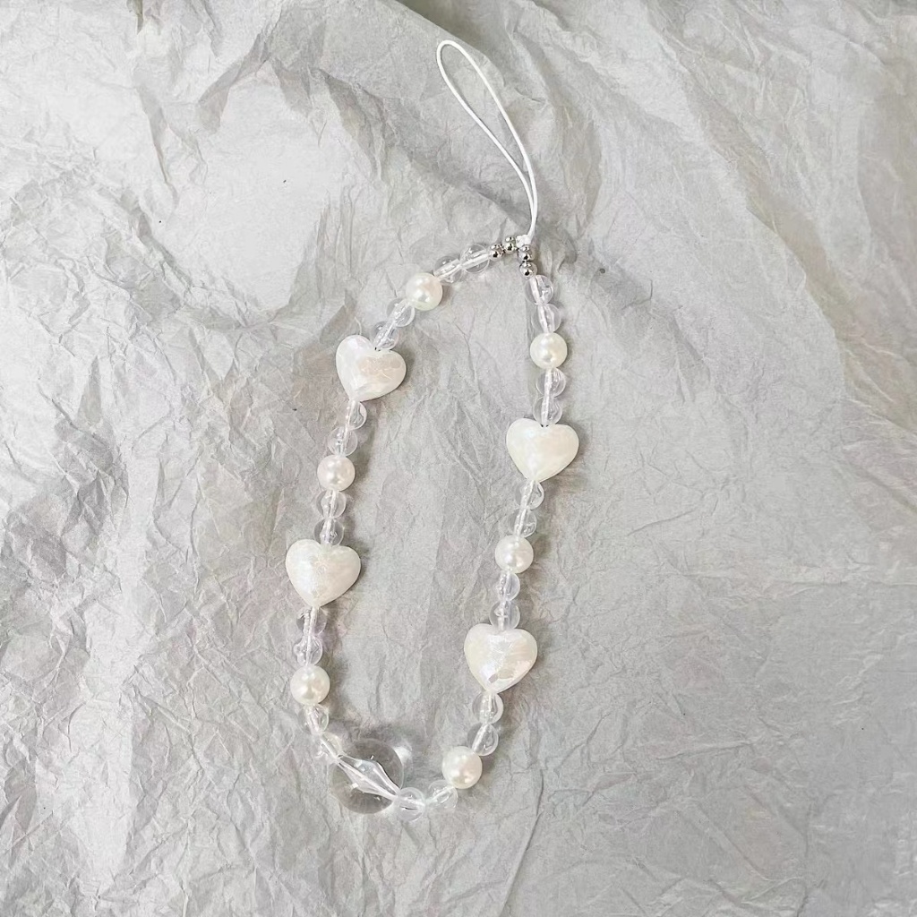 สายคล้องโทรศัพท์มือถือ สายคล้องมือลูกปัดกระต่าย ลูกปัดดอกไม้ ประดับลูกปัดคริสตัล หลากสี แบบพกพา ใช้ได้กับสี iPhone - รูปที่ 5