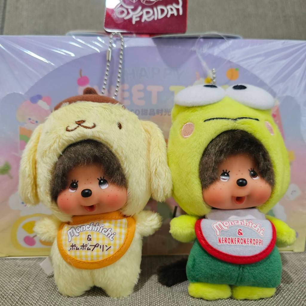 พร้อมส่ง ของแท้ พวงกุญแจmonchhichi *sanrio ของแรร์มากๆค่ะ