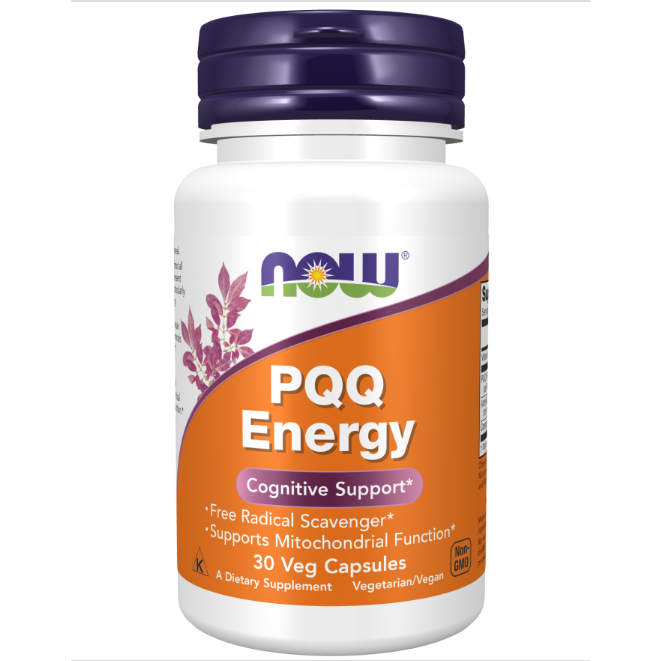 พีคิวคิว เอ็นเนอร์จี | PQQ Energy 20 MG [30 Veg Capsules] by NOW FOODS [3168]