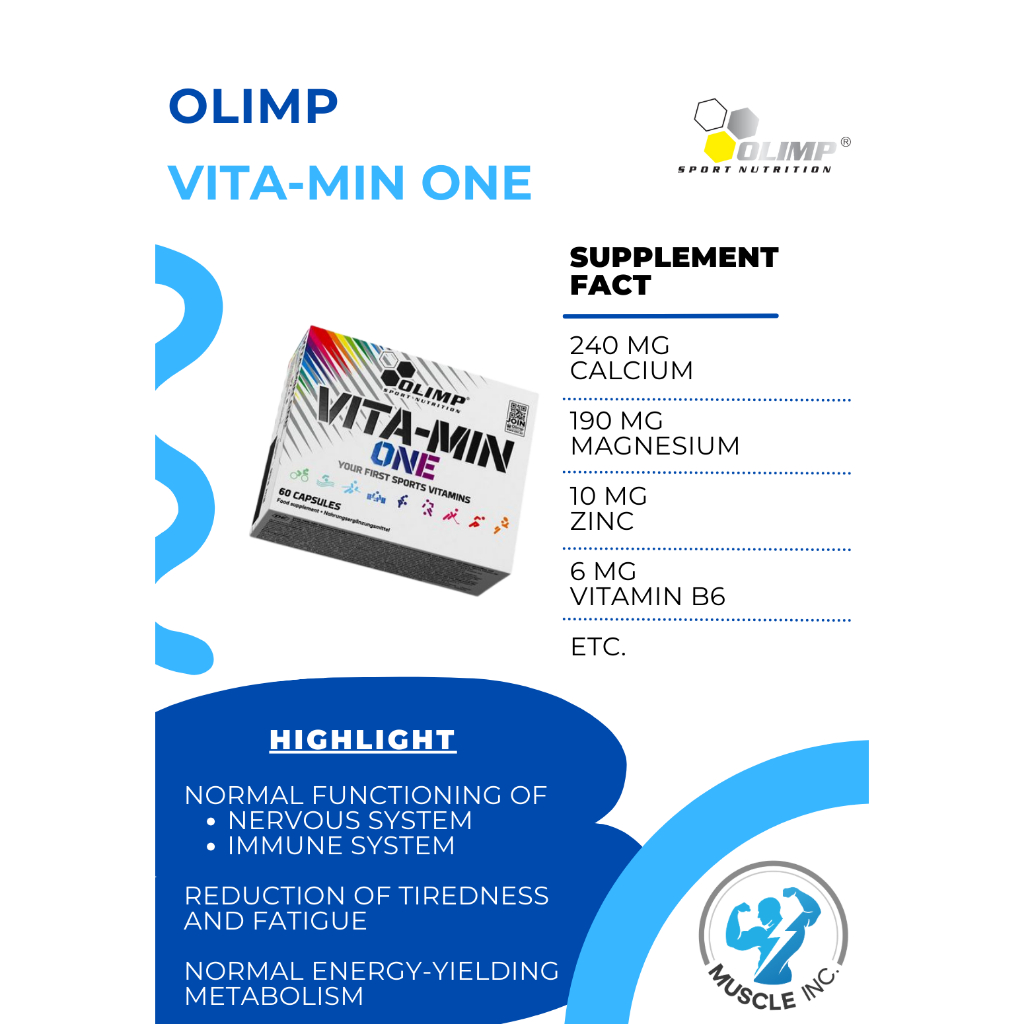 Olimp- Vita-Min One 60cps พร้อมส่ง!!