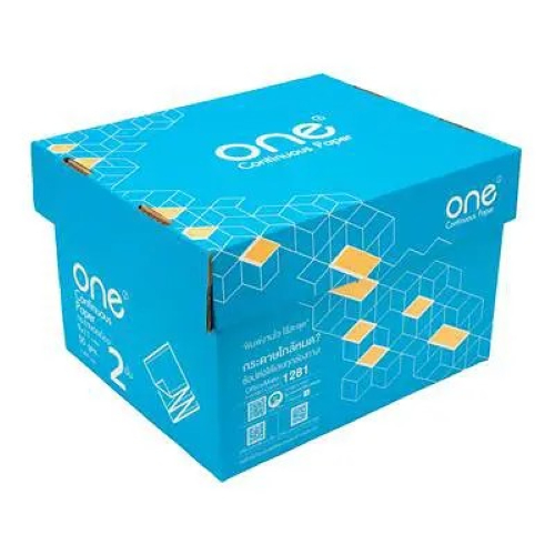 กระดาษต่อเนื่อง ไม่มีเส้น 9x11นิ้ว 2ชั้น ONE