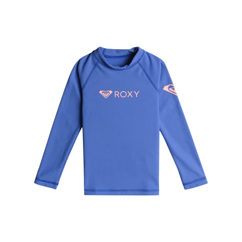 Roxy ชุดว่ายน้ำรัชการ์ดแขนยาว UPF 50 สำหรับเด็กผู้หญิง 2-7 ปี ESSENTIAL ROXY GIRLS HEATER RASHGUARD 