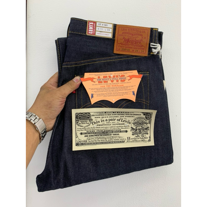 Levi’s S501xx bigE ริมแดง LVC 1944 made in Japan size 34/34