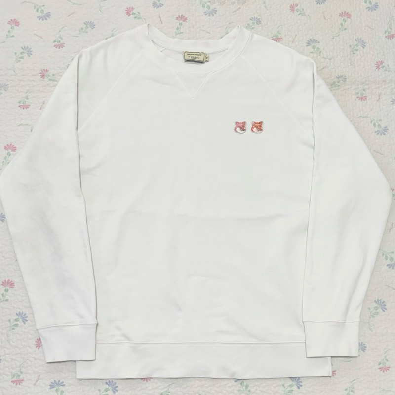 Maison Kitsune Double fox Head Sweater สเวตเตอร์แขนยาว