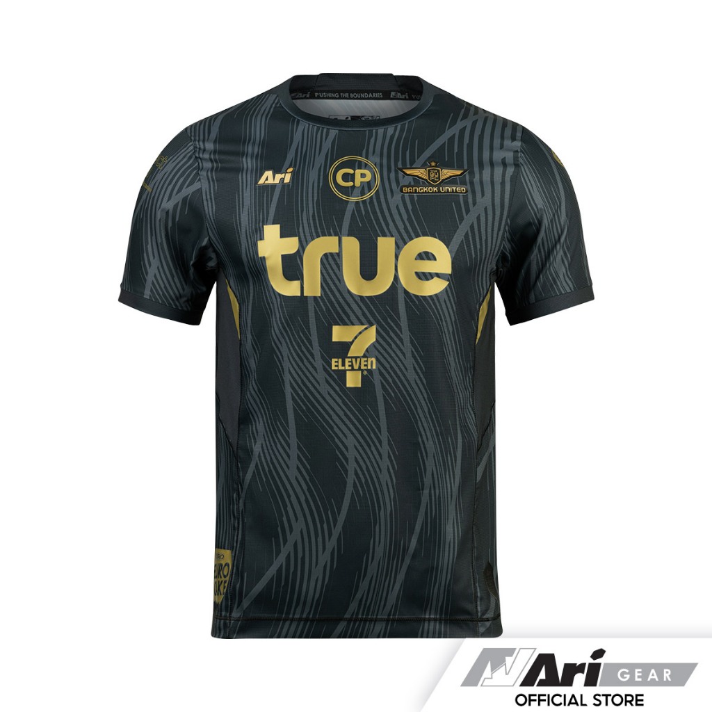 ARI TRUE BANGKOK UNITED 2024/2025 THIRD PLAYER JERSEY - BLACK/GOLD เสื้อฟุตบอลเกรดนักเตะ อาริ ทรู แบงค็อก สีดำ