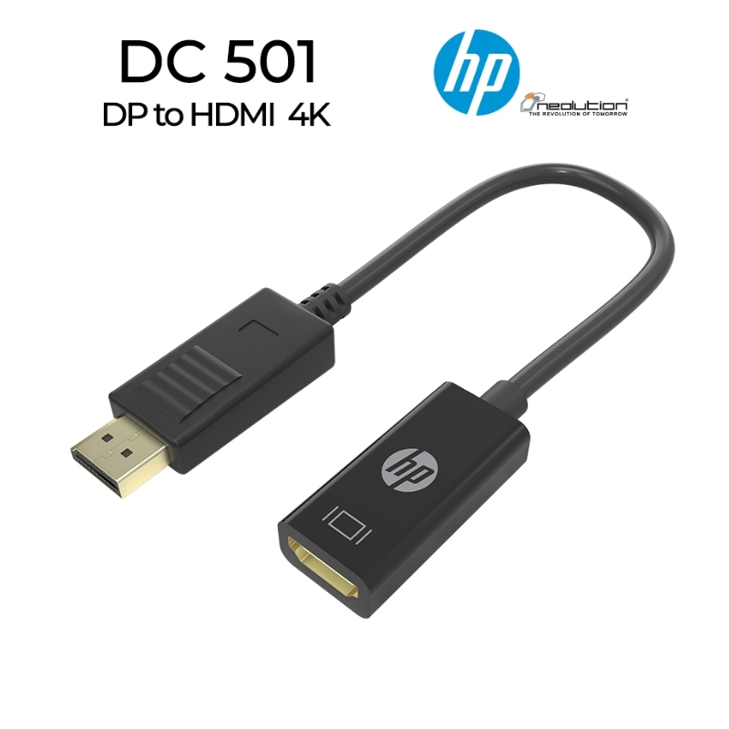 HP DC501 Adapter DP TO HDMI 4K@30HZ Active HDMI output Support ของแท้ 100% รับประกัน 2 ปี
