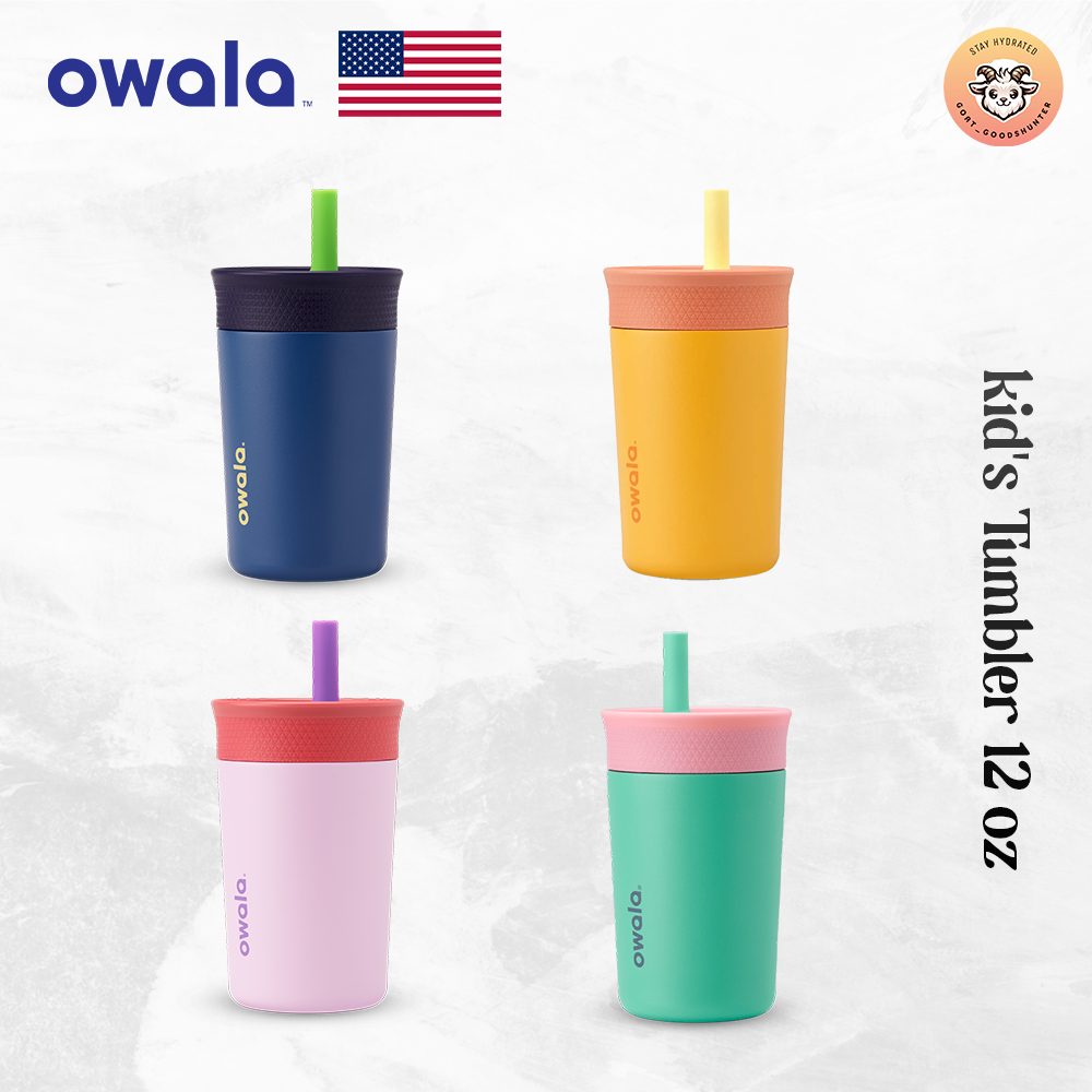 (สินค้าพร้อมส่ง) Owala Kid's Tumbler 12oz Stainless Steel แก้วน้ำเก็บความเย็น