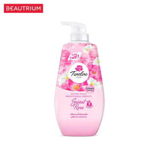 TWELVE PLUS Shower Rose ผลิตภัณฑ์ทำความสะอาดผิวกาย 400ml x 2