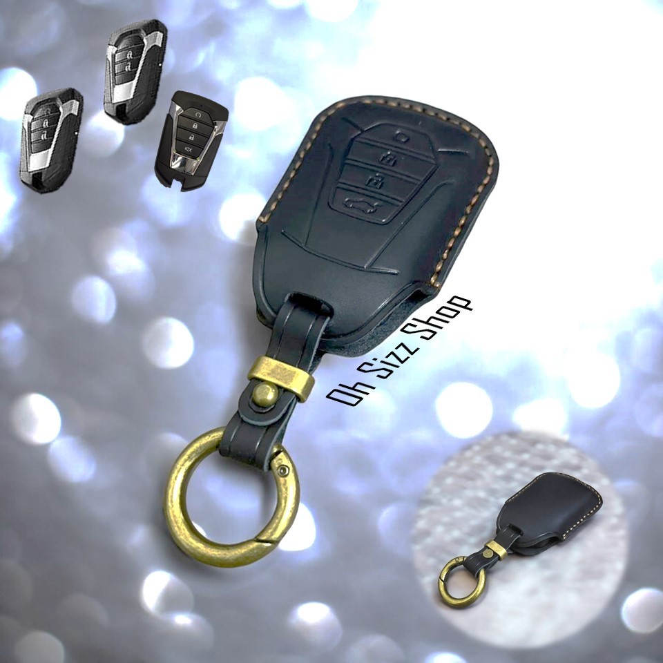 เคสรีโมทรถ Isuzu MUX 2024 DMAX 2024 เคสหนัง  (Cow Leather Key Case Key Sets; Model Isuzu MUX MY 2023