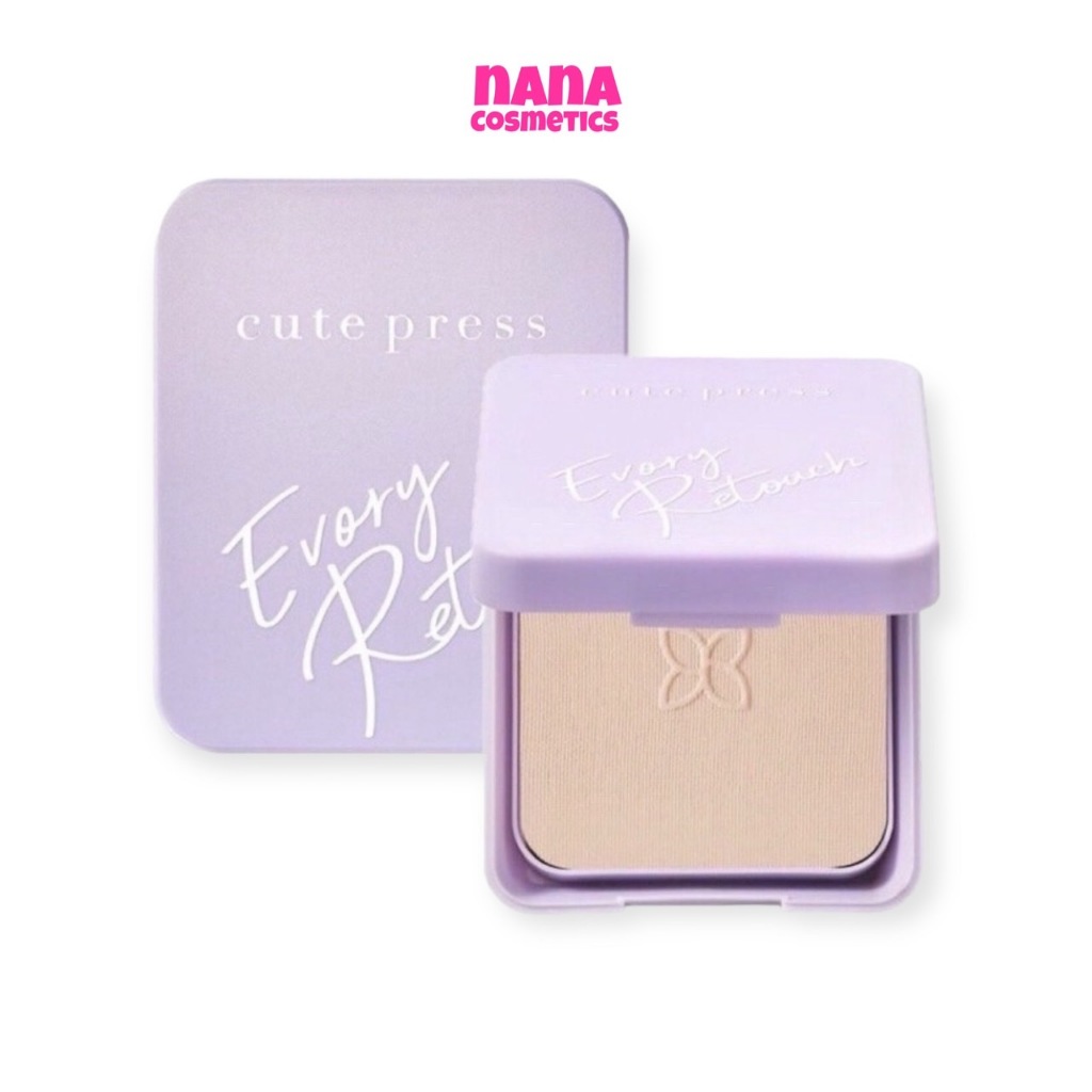(โฉมใหม่ ) คิวเพรส แป้งอิเวอร์รี่ รีทัช ออยล์ คอนโทรล Cute Press Evory Retouch Oil Control Foundation Powder SPF30