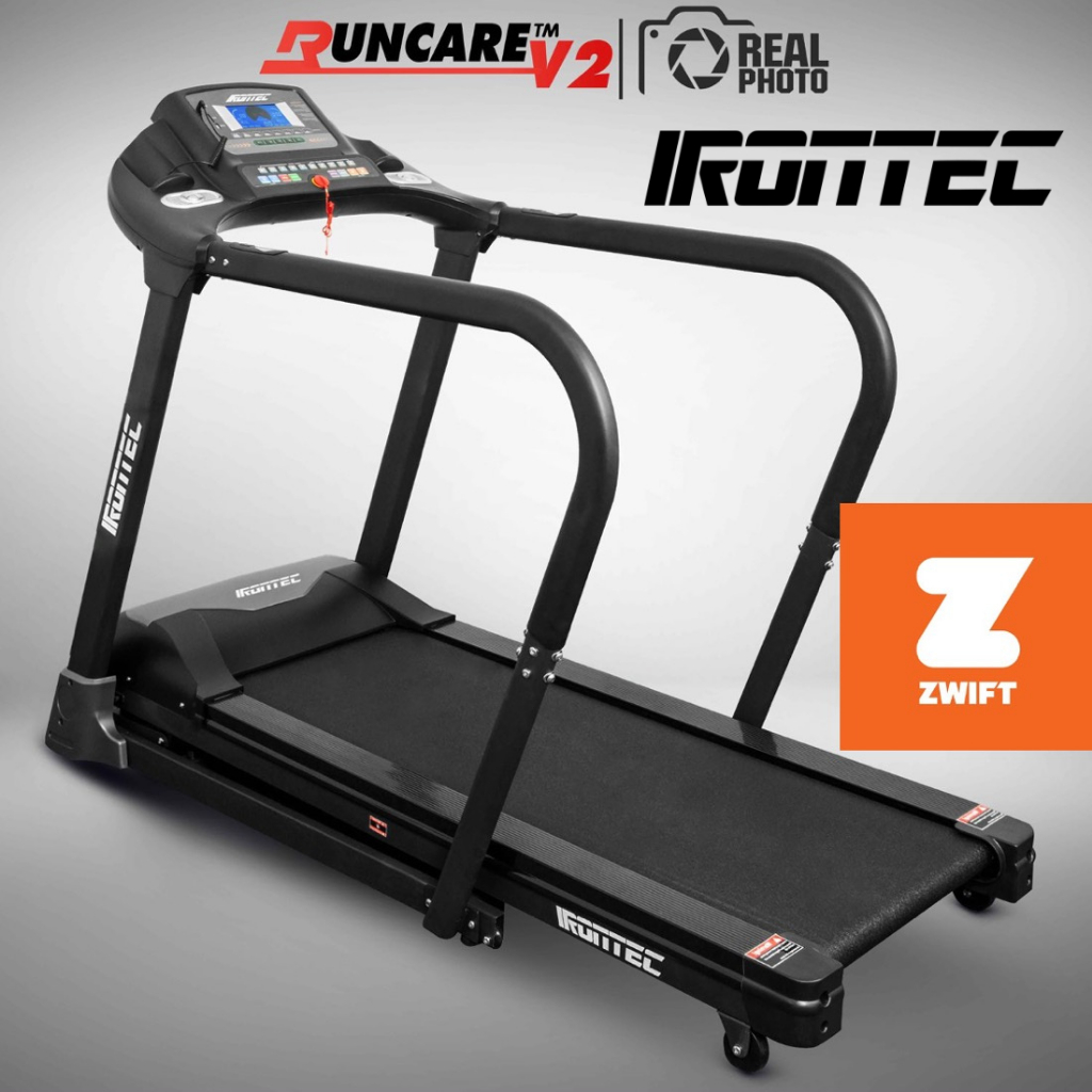 IRONTEC RunCare V2.0 ลู่วิ่งไฟฟ้า สีดำ พับเก็บได้ รับน้ำหนักสูงสุด 135กก.