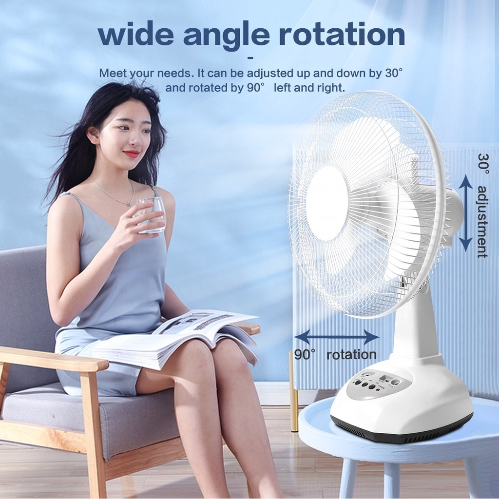 Philips Solar electric fan with panel portable rechargeable mini stand ...