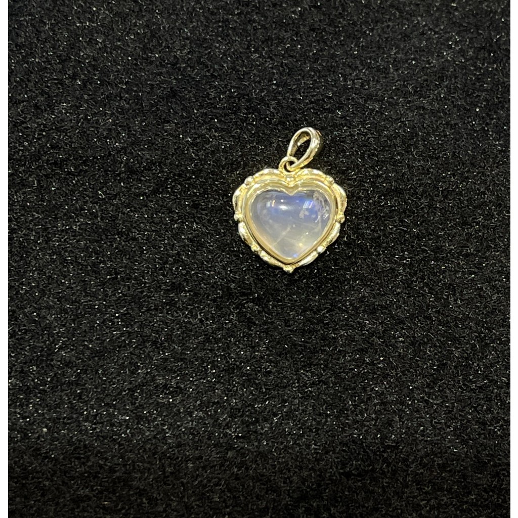 Natural  Moonstone Pendant 925 Silver